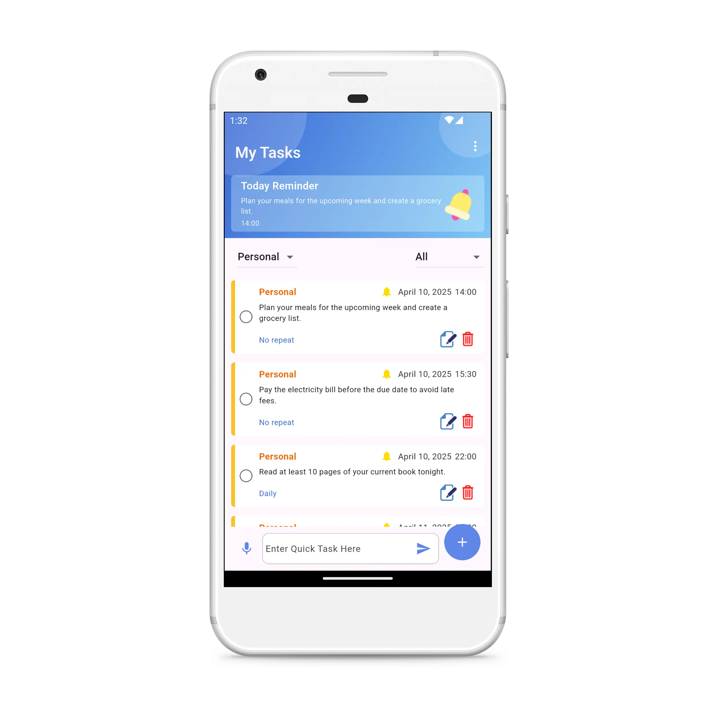 manage your daily todo