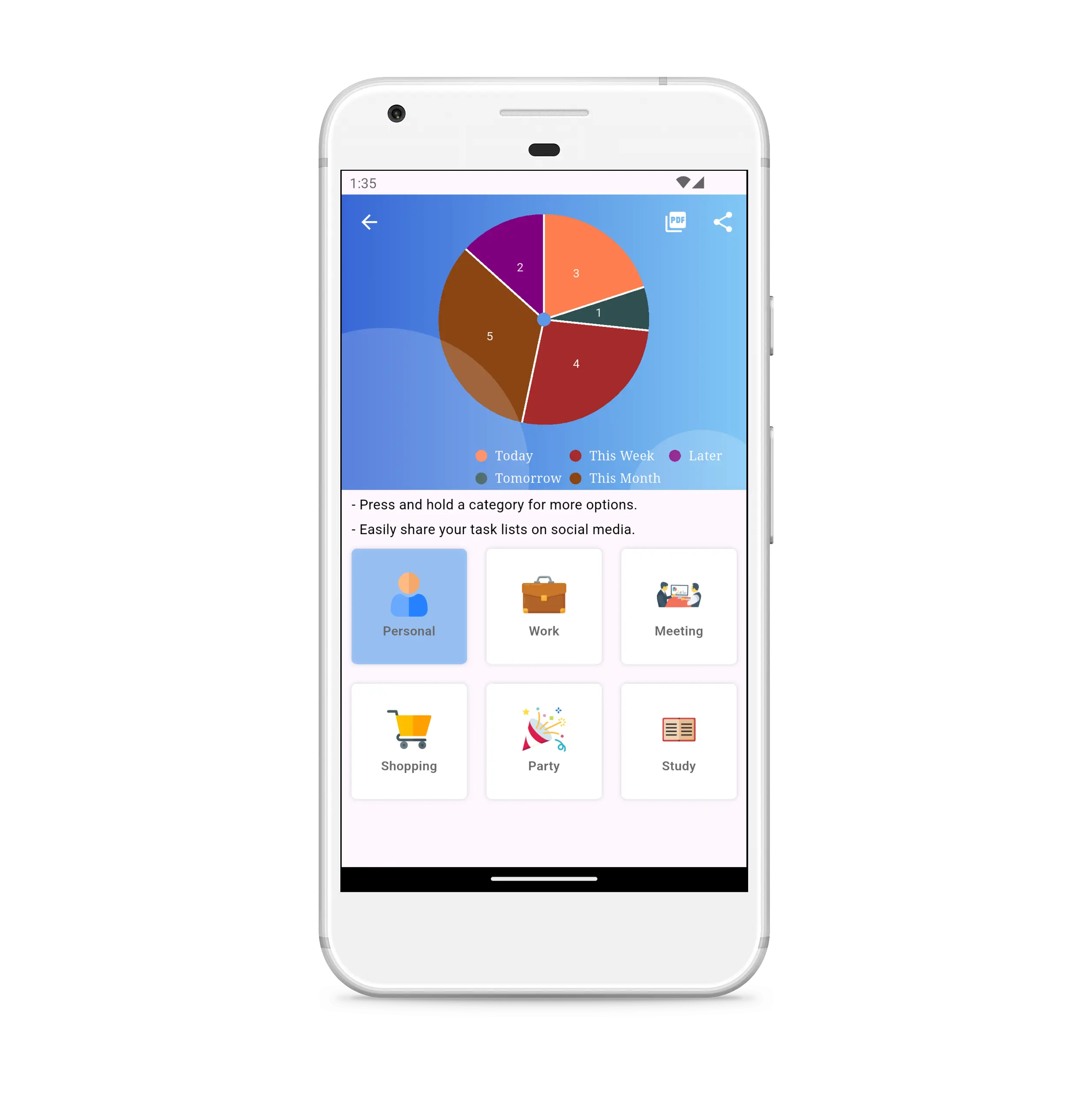 manage your categories
