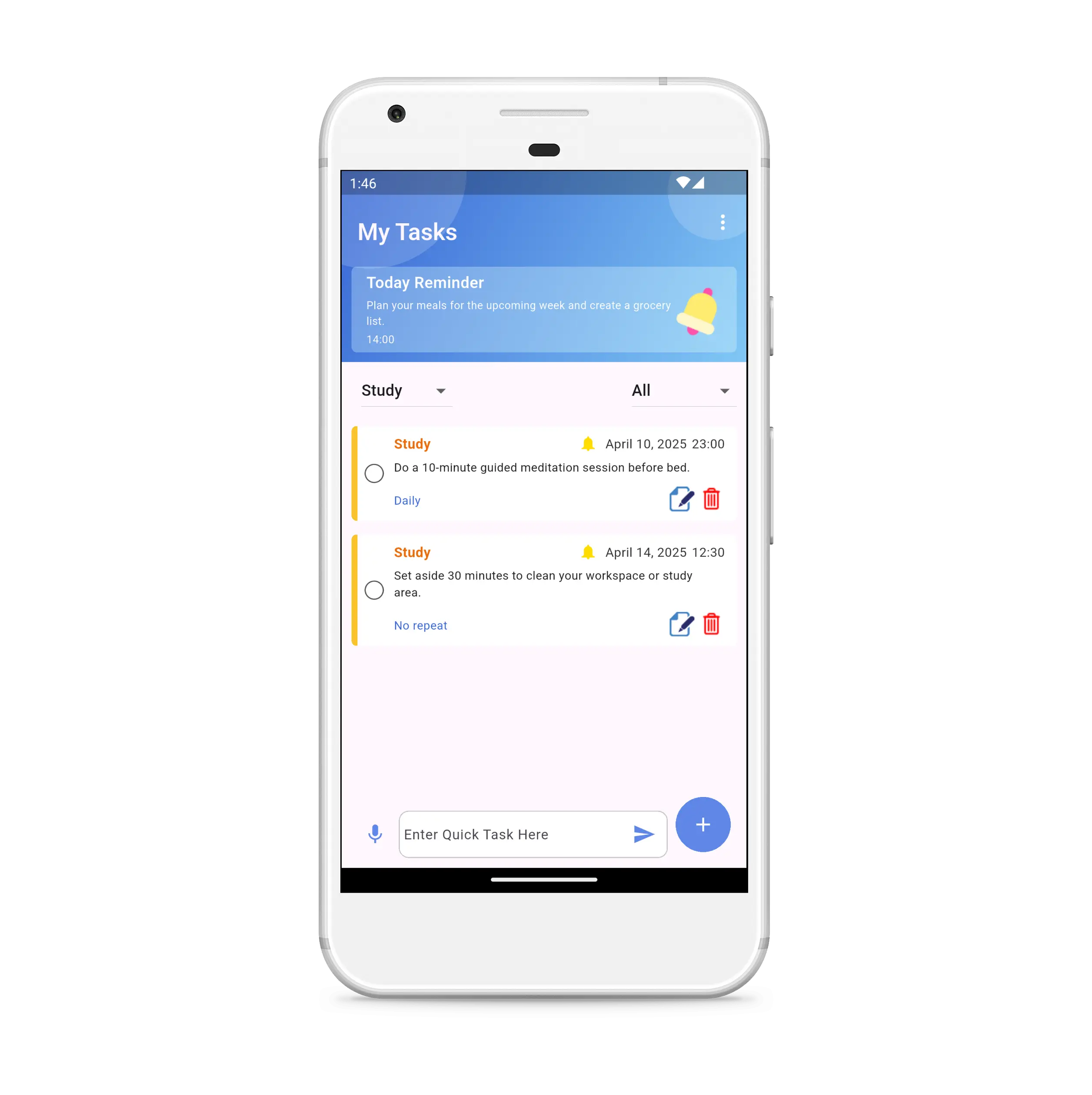todo by categories