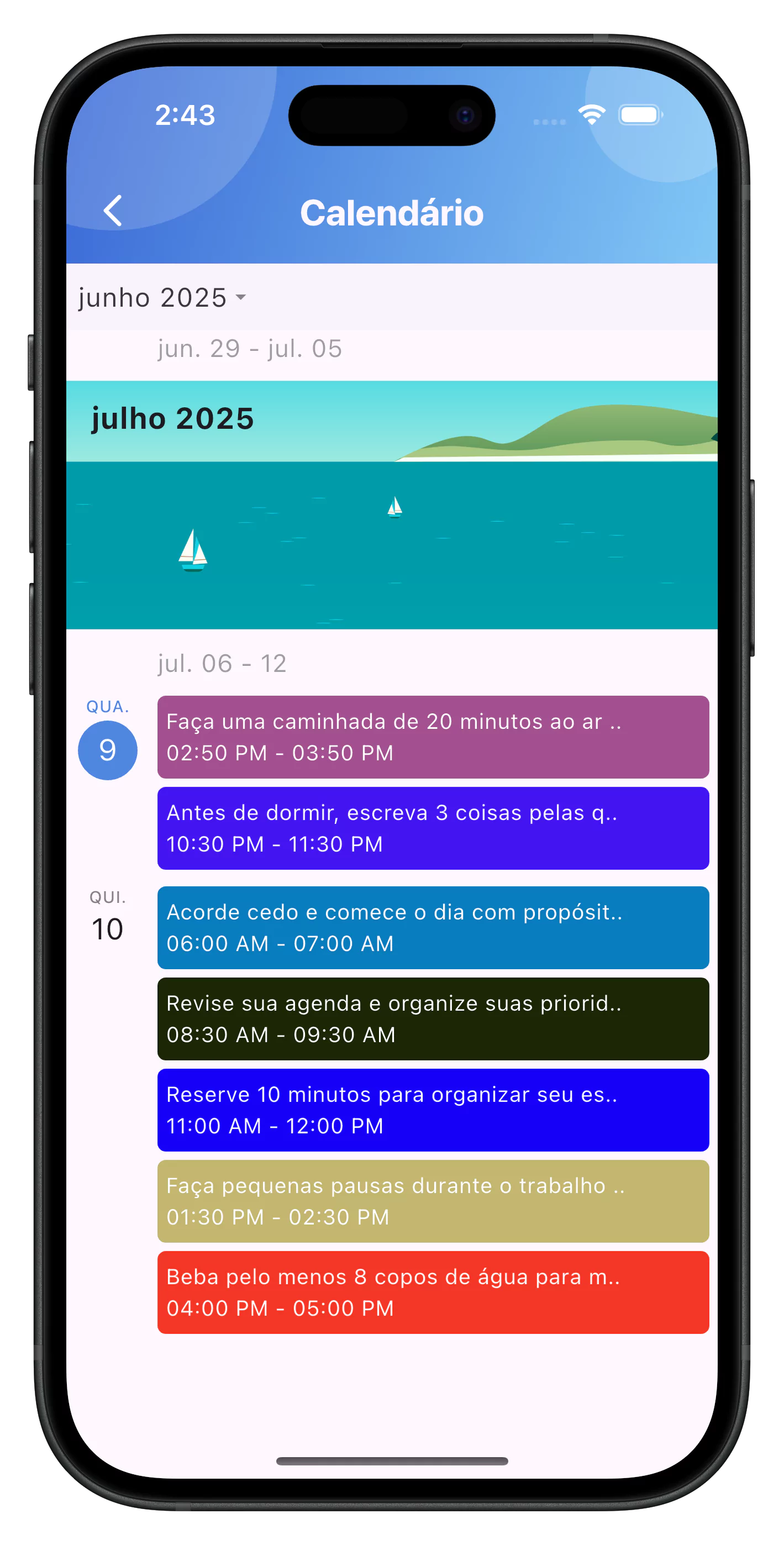 Gerencie suas categorias